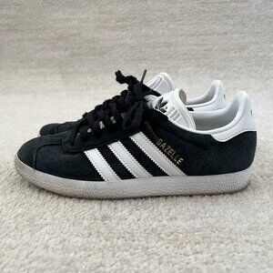 Adidas Gazelle Low Top Black White Stripe Mens Sneakers Shoes 4.5